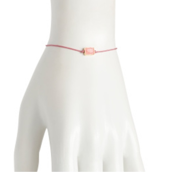 GORJANA Power Gemstone Octagon Rhodochrosite Bracelet 18k Gold Plated Pink Peace - Picture 8 of 8